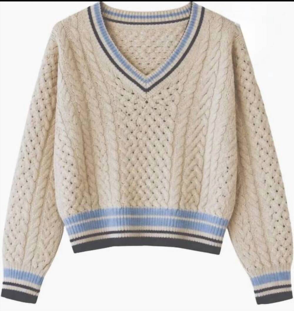 NEW AUTUMN CASHMERE women's open fisherman cable sweater in natural